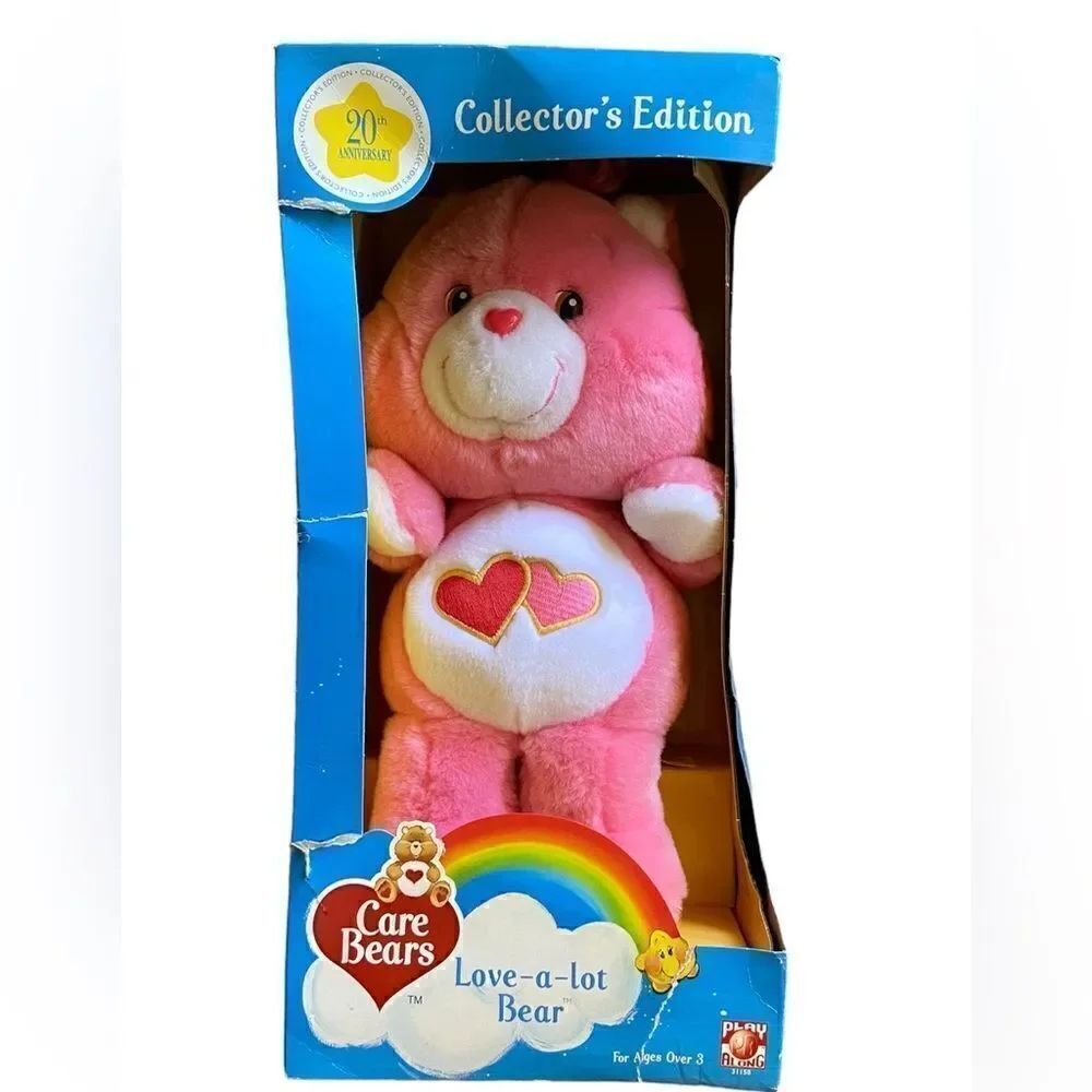 NWB Vtg 2002 Care Bears 12'' Love A Lot Bear Anniversary Stuffed Animal